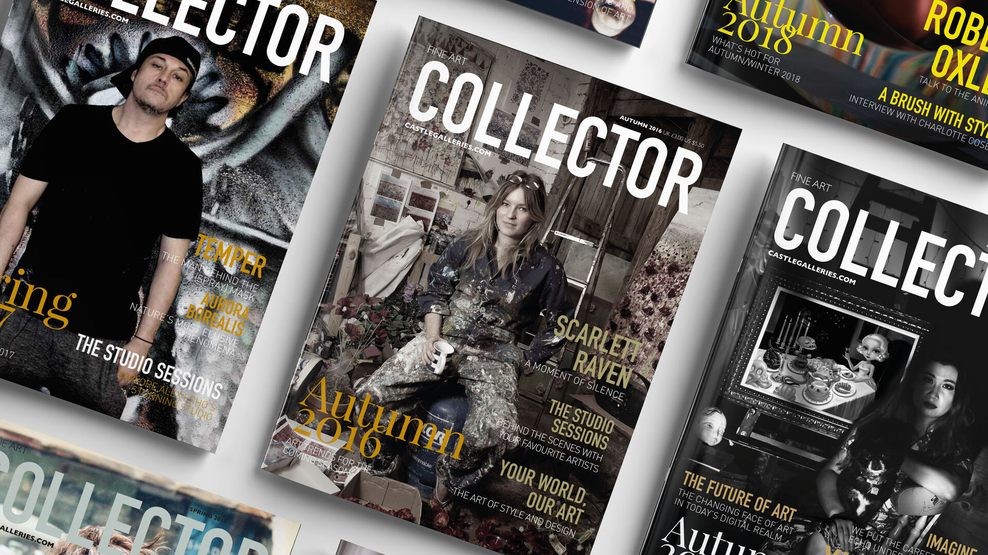 A fan of Fine Art Collector magazine covers and spreads